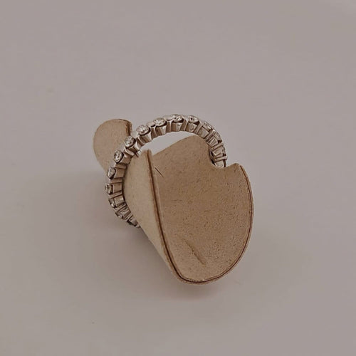 Bague 52 Alliance en or blanc et diamants 58 Facettes 1846556