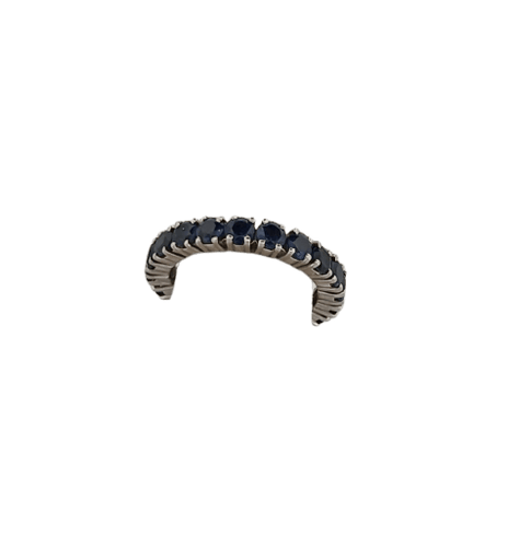 Bague 50 Alliance en or blanc et saphirs 58 Facettes 3042048