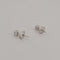Boucles d'oreilles Boucles d'oreilles puces en or blanc et brillants 58 Facettes 2090738