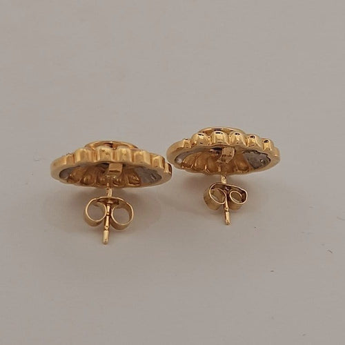 Boucles d'oreilles Boucles d'oreilles en or jaune et blanc, saphirs et brillants 58 Facettes 2589388-2584388