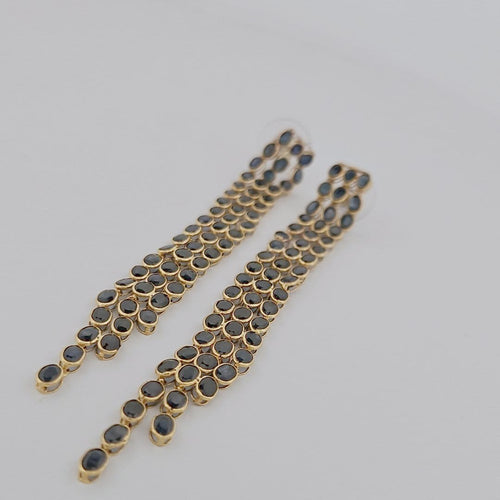 Boucles d'oreilles Boucles d'oreilles en or jaune et saphirs 58 Facettes 2820179