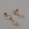 Boucles d'oreilles Boucles d'oreilles pendantes en or jaune et perles de culture 58 Facettes 3042170