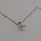 Collier Collier en or blanc avec aigue-marine cœur 58 Facettes 3042149