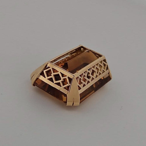Pendentif Pendentif citrine en or jaune 58 Facettes 3042175