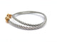 Bracelet FRED Force 10 - Bracelet PM manille or jaune 18k et acier 58 Facettes 274930