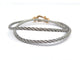 Bracelet FRED Force 10 - Bracelet PM manille or jaune 18k et acier 58 Facettes 274930