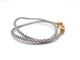 Bracelet FRED Force 10 - Bracelet PM manille or jaune 18k et acier 58 Facettes 274930