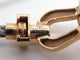 Bracelet FRED Force 10 - Bracelet PM manille or jaune 18k et acier 58 Facettes 274930