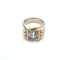 Bague 54 Bague en or jaune 18 ct avec diamant central 58 Facettes 380/26 A