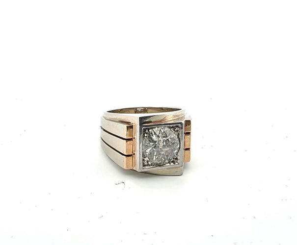 Bague 54 Bague en or jaune 18 ct avec diamant central 58 Facettes 380/26 A