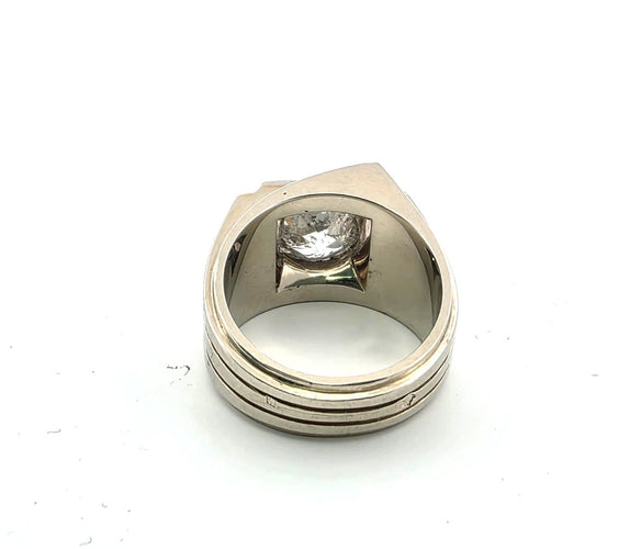 Bague 54 Bague en or jaune 18 ct avec diamant central 58 Facettes 380/26 A