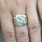 Bague 54 Bague en or jaune 18 ct avec diamant central 58 Facettes 380/26 A
