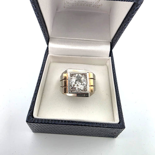 Bague 54 Bague en or jaune 18 ct avec diamant central 58 Facettes 380/26 A