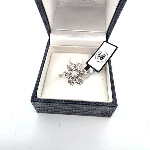 Bague 63 Bague en or jaune 18 kt et diamants 58 Facettes 750 B OC