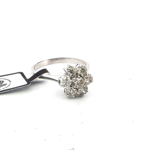 Bague 63 Bague en or jaune 18 kt et diamants 58 Facettes 750 B OC