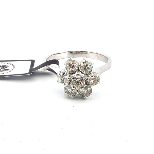 Bague 63 Bague en or jaune 18 kt et diamants 58 Facettes 750 B OC