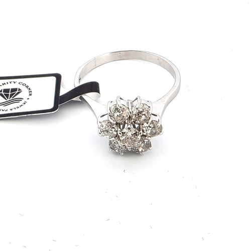 Bague 63 Bague en or jaune 18 kt et diamants 58 Facettes 750 B OC