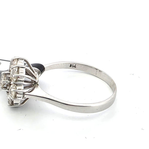 Bague 63 Bague en or jaune 18 kt et diamants 58 Facettes 750 B OC