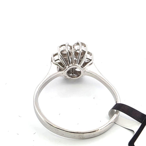 Bague 63 Bague en or jaune 18 kt et diamants 58 Facettes 750 B OC