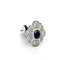Bague 56 Bague en or blanc 18 ct avec saphir et diamants 58 Facettes 169/26 F 129/26