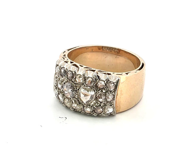 Bague 60 Bague en or jaune 18 ct et diamants 58 Facettes 356/26 A