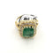 Bague 52 Bague en or jaune 18 ct, diamants et émeraude 58 Facettes 299/26 H
