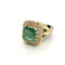 Bague 52 Bague en or jaune 18 ct, diamants et émeraude 58 Facettes 299/26 H