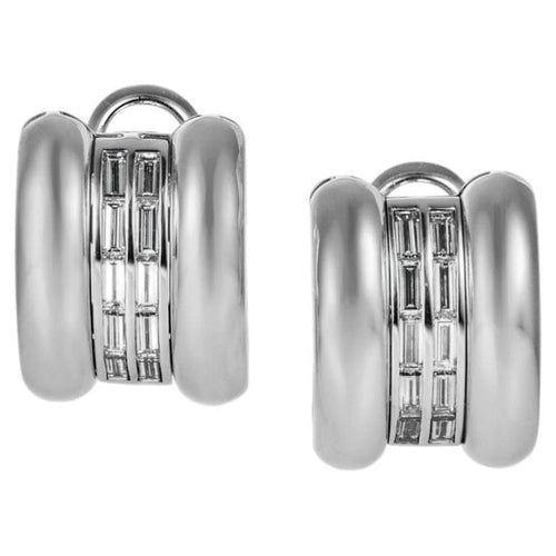 Boucles d'oreilles Chopard La Strada - Boucles d'oreilles en or blanc et diamants 58 Facettes 276