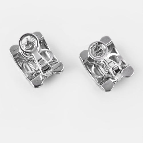Boucles d'oreilles Chopard La Strada - Boucles d'oreilles en or blanc et diamants 58 Facettes 276