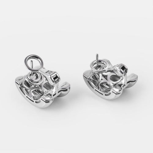 Boucles d'oreilles Chopard La Strada - Boucles d'oreilles en or blanc et diamants 58 Facettes 276