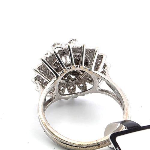 Bague 52 Bague en or blanc 18 kt et diamants 58 Facettes 340/26 B 179/26