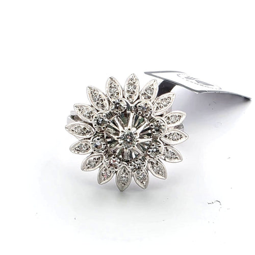 Bague 52 Bague en or blanc 18 kt et diamants 58 Facettes 340/26 B 179/26