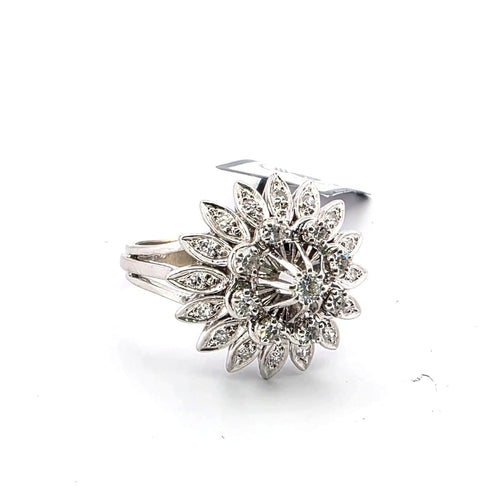 Bague 52 Bague en or blanc 18 kt et diamants 58 Facettes 340/26 B 179/26