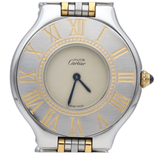 Montre Cartier Must 21 - Montre en or jaune et acier 58 Facettes MT46723