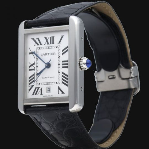 Montre Cartier Tank Solo - Montre automatique en acier 58 Facettes MT46729