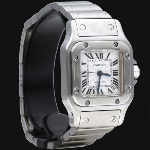 Montre Cartier Santos 100 XL - Montre chronographe en or jaune et acier 58 Facettes MT46767