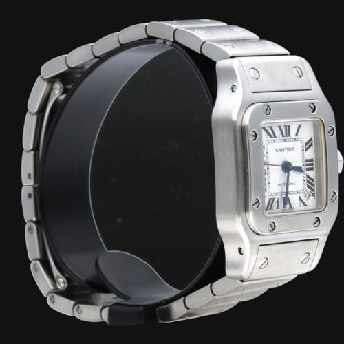 Montre Cartier Santos 100 XL - Montre chronographe en or jaune et acier 58 Facettes MT46767