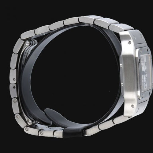 Montre Cartier Santos 100 XL - Montre chronographe en or jaune et acier 58 Facettes MT46767