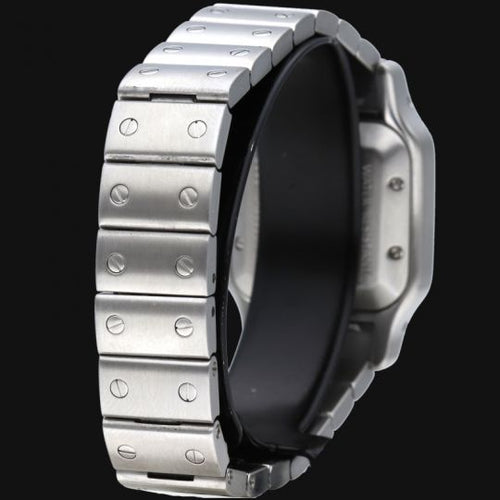 Montre Cartier Santos 100 XL - Montre chronographe en or jaune et acier 58 Facettes MT46767
