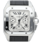 Montre Cartier Santos 100 XL - Montre chronographe en acier 58 Facettes MT46738