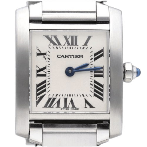 Montre Cartier Tank Française - Montre en acier 58 Facettes MT46740