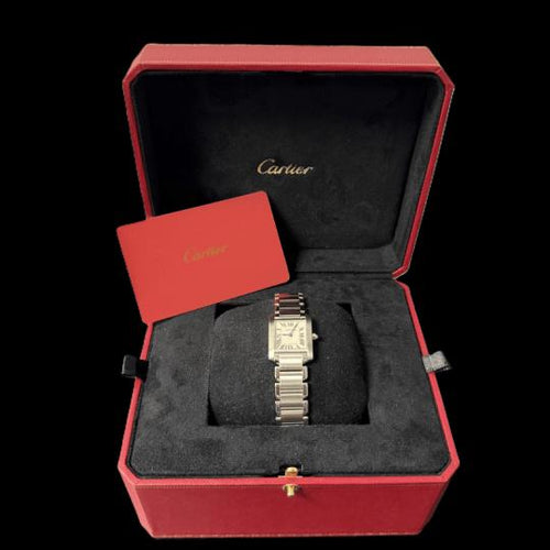 Montre Cartier Tank Française - Montre en acier 58 Facettes MT46740