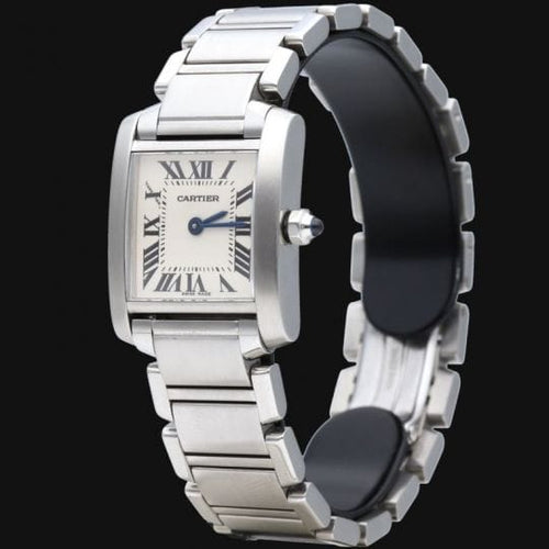 Montre Cartier Tank Française - Montre en acier 58 Facettes MT46740