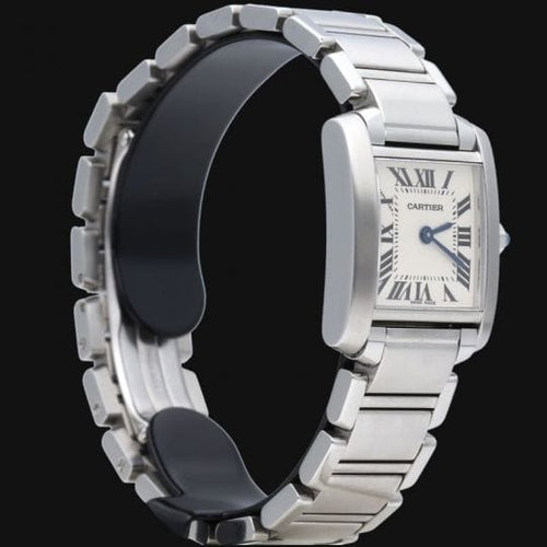 Montre Cartier Tank Française - Montre en acier 58 Facettes MT46740