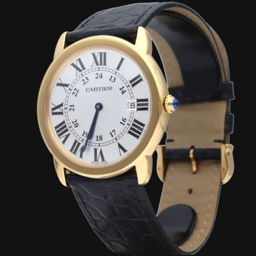 Montre Cartier Ronde Solo - Montre 36 mm en or jaune et acier 58 Facettes MT46755