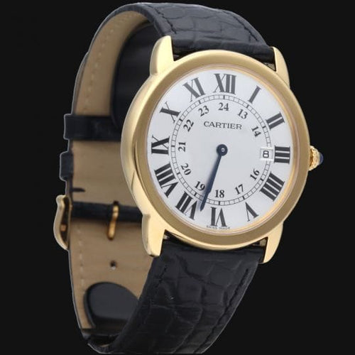 Montre Cartier Ronde Solo - Montre 36 mm en or jaune et acier 58 Facettes MT46755