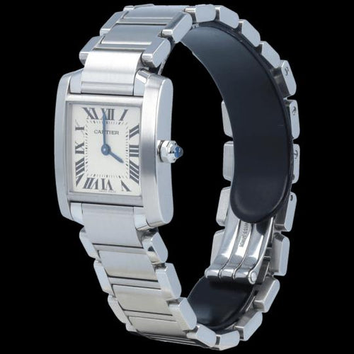 Montre Cartier Tank Française - Montre en acier 58 Facettes MT46756