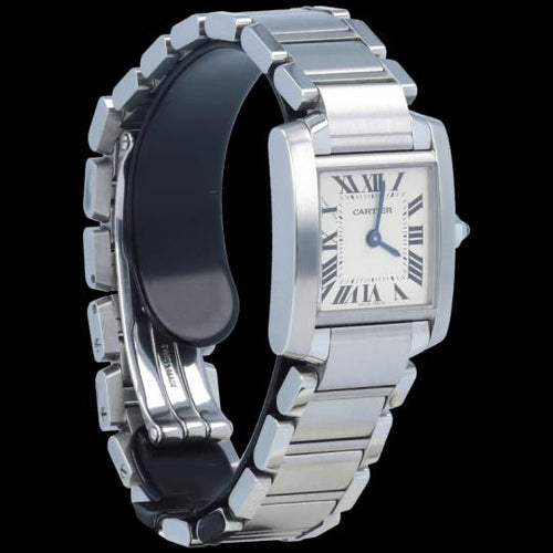 Montre Cartier Tank Française - Montre en acier 58 Facettes MT46756
