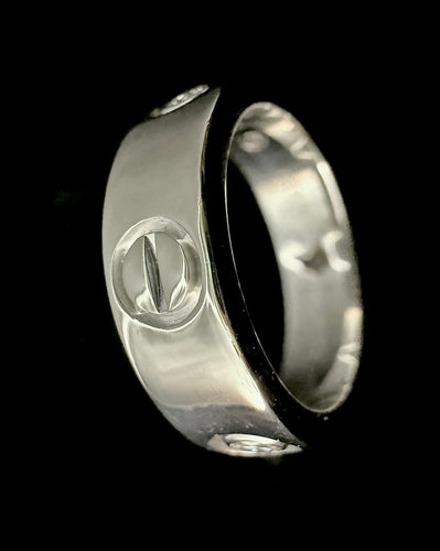 Bague 49 Cartier Love - Bague en or gris 18K et diamants 58 Facettes Bague 02