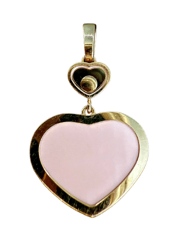 Pendentif Chopard Happy Hearts - Pendentif cœur en or rose et diamant 58 Facettes Pendentif 05